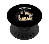 Divertido Juego Ecuestre de Caballo con Cita de Regalo de Adrenalina y Polvo PopSockets PopGrip Adhesivo