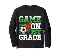Divertido Juego en 1er Grado Deportes de fútbol de Vuelta a la Escuela niños Manga Larga