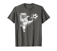 Divertido Juego para niños Soccer Pug Dad Dog Play Club Goal Camiseta