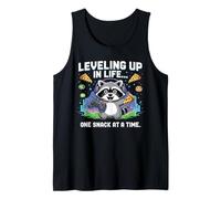 Divertido Juego Raccoon Life Snacks Controller Headset Design Camiseta sin Mangas