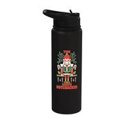 Divertido jugador de dardos navideño The Darts Nutcracker Stainless Steel Insulated Water Bottle