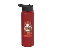 Divertido jugador de dardos navideño The Darts Nutcracker Stainless Steel Insulated Water Bottle
