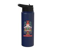 Divertido jugador de dardos navideño The Darts Nutcracker Stainless Steel Insulated Water Bottle