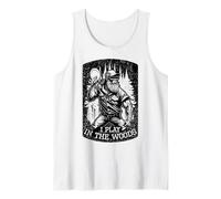 Divertido Jugador de Disc Golf Bigfoot I Play In The Woods Camiseta sin Mangas