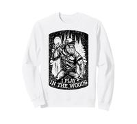 Divertido Jugador de Disc Golf Bigfoot I Play In The Woods Sudadera