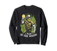 Divertido Jugador de Disc Golf Bigfoot I Play In The Woods Sudadera