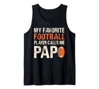 Divertido Jugador de fútbol me Llama papo Sports Family Cita papá Camiseta sin Mangas