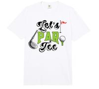Divertido Jugador de Golf Let's Par tee Golfing Team Regalo Comfort Colors Adult Heavyweight T-Shirt