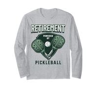 Divertido Jugador de Pickle Ball Jubilado Hombres Pickleball Manga Larga