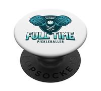 Divertido Jugador de Pickle Ball Jubilado Hombres Pickleball PopSockets PopGrip Adhesivo