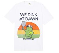 Divertido Jugador de Pickleball Frog de We Dink At Dawn Comfort Colors Adult Heavyweight T-Shirt