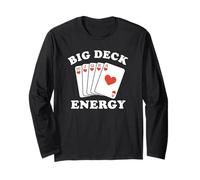 Divertido Jugador de póker Big Deck Energy Manga Larga
