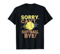 Divertido Jugador de sóftbol lo Siento, no Puedo adiós al softbol Camiseta