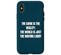 Divertido Jugador El Juego Es Realidad Esperando Lobby Videojuegos Carcasa para iPhone X/XS