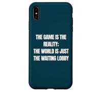 Divertido Jugador El Juego Es Realidad Esperando Lobby Videojuegos Carcasa para iPhone XS MAX