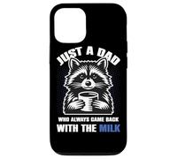Divertido Just A Dad Who Always Came Back with The Milk Carcasa para iPhone 12/12 Pro