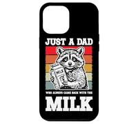 Divertido Just A Dad Who Always Came Back with The Milk Carcasa para iPhone 12 Pro MAX