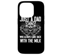 Divertido Just A Dad Who Always Came Back with The Milk Carcasa para iPhone 14 Pro