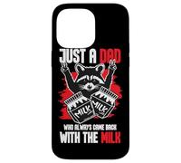 Divertido Just A Dad Who Always Came Back with The Milk Carcasa para iPhone 14 Pro MAX