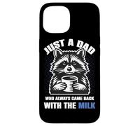 Divertido Just A Dad Who Always Came Back with The Milk Carcasa para iPhone 15