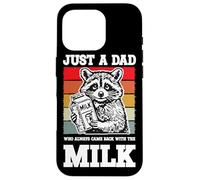 Divertido Just A Dad Who Always Came Back with The Milk Carcasa para iPhone 16 Pro
