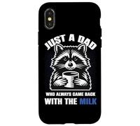 Divertido Just A Dad Who Always Came Back with The Milk Carcasa para iPhone X/XS