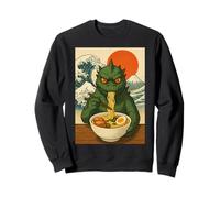 Divertido Kaiju Monster Ramen Japonés Kawaii Anime Gráfico Sudadera