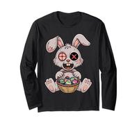 Divertido Kawaii Zombie Pascua Conejo Pastel Pastel Goth Manga Larga
