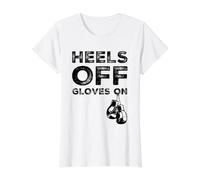Divertido Kickboxing Boxeo Diciendo Tacones Off Guantes En Kickboxer Camiseta gráfica económica