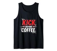 Divertido Kickboxing Cita Boxer Regalo café Camiseta sin Mangas