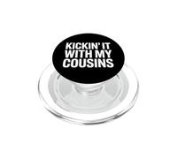 Divertido Kickin con Mis Primos Diciendo Sarcástico PopSockets PopGrip para MagSafe
