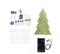 Divertido kit de soldadura de árbol de Navidad de 16 lámparas, proyecto para principiantes para hacer una iluminación brillante de vacaciones y mejorar la decoración de temporada (D)