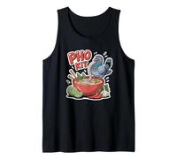 Divertido Kit Pho Paloma Juego de Palabras de Fideos vietnamitas Broma Camiseta sin Mangas