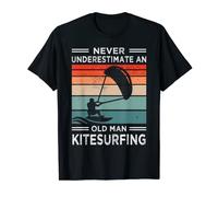 Divertido kiteboarder retro - amante del kitesurf y kitesurfer Camiseta