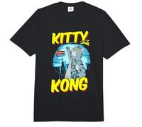 Divertido Kitty Kong Peluche Monstruo Gatito Gato Atigrado Comfort Colors Adult Heavyweight T-Shirt