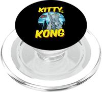 Divertido Kitty Kong Peluche Monstruo Gatito Gato Atigrado PopSockets PopGrip para MagSafe