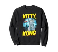 Divertido Kitty Kong Peluche Monstruo Gatito Gato Atigrado Sudadera