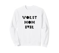 Divertido, la Peor mamá, el día de la Madre, Retro, Vintage Sudadera
