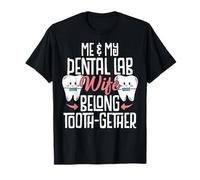 Divertido Laboratorio Dental Marido Me Mi Laboratorio Dental Esposa Tooth-Gether Camiseta