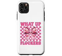 Divertido Lazo con Forma de Coqueta Rosa para niña, mamá, con Forma de Flamenco, con Forma de Lazo, con Forma de flockers Carcasa para iPhone 11 Pro MAX