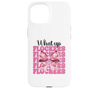 Divertido Lazo con Forma de Coqueta Rosa para niña, mamá, con Forma de Flamenco, con Forma de Lazo, con Forma de flockers Carcasa para iPhone 15