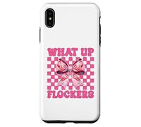 Divertido Lazo con Forma de Coqueta Rosa para niña, mamá, con Forma de Flamenco, con Forma de Lazo, con Forma de flockers Carcasa para iPhone XS MAX