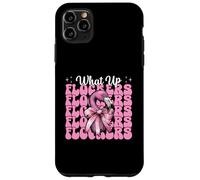 Divertido Lazo con Forma de Coqueta Rosa para niña, mamá, con Forma de Flamenco, con Forma de Lazo, con Forma de flockers Carcasa para iPhone 11 Pro MAX