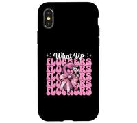 Divertido Lazo con Forma de Coqueta Rosa para niña, mamá, con Forma de Flamenco, con Forma de Lazo, con Forma de flockers Carcasa para iPhone X/XS