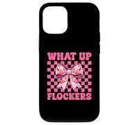 Divertido Lazo con Forma de Coqueta Rosa para niña, mamá, con Forma de Flamenco, con Forma de Lazo, con Forma de flockers Carcasa para iPhone 12/12 Pro