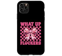 Divertido Lazo con Forma de Coqueta Rosa para niña, mamá, con Forma de Flamenco, con Forma de Lazo, con Forma de flockers Carcasa para iPhone 11 Pro MAX