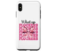 Divertido Lazo con Forma de Coqueta Rosa para niña, mamá, con Forma de Flamenco, con Forma de Lazo, con Forma de flockers Carcasa para iPhone XS MAX