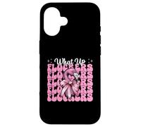 Divertido Lazo con Forma de Coqueta Rosa para niña, mamá, con Forma de Flamenco, con Forma de Lazo, con Forma de flockers Carcasa para iPhone 16