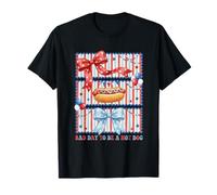Divertido Lazo de Coqueta patriótica Bad Day to Be A Hot Dog Camiseta