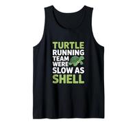 Divertido Lento como Dice el Equipo de ejecución de Shell Turtle Camiseta sin Mangas